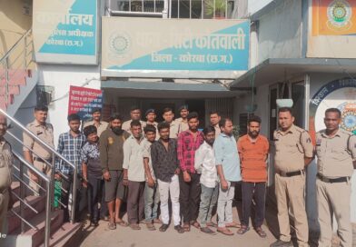 सजग कोरबा, सतर्क कोरबा” अभियान के तहत 77 गिरफ्तारी वारंटी, 21 स्थायी वारंटी शामिल,दो दिवस में कुल 98 गिरफ्तारी एवं स्थाई वारंटी आरोपियों के विरुद्ध वैधानिक कार्यवाही,